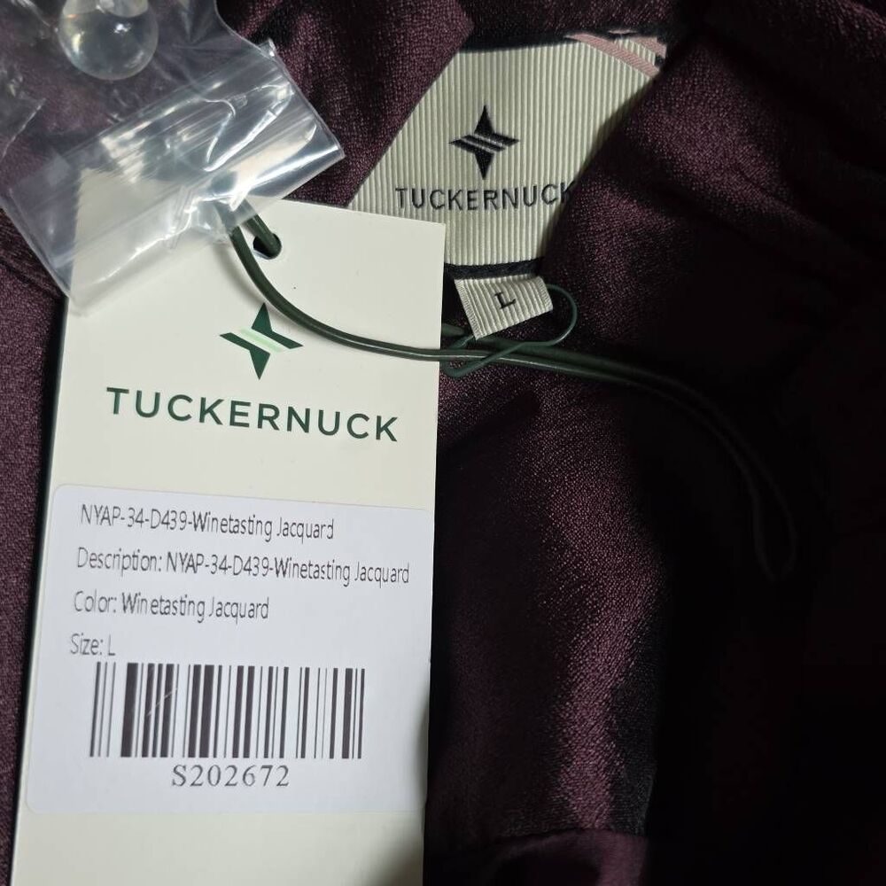 Tuckernuck Women's Size Large Winetasting Jacquard Palmerston Dress - Picture 2 of 10